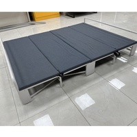 Lit Murphy pliable moderne avec cadre en métal portable, matelas escamotable pour le bureau ou la chambre à coucher, meuble pour la pause déjeuner