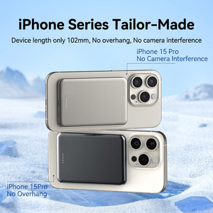 Cargador Inalámbrico Automático con Soporte Magnético para Teléfono, Carga Rápida de 15W para Dispositivos Qi2, Diseño Compacto y Portátil - Product Image 3