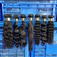 Extensions de cheveux brésiliens à cuticules intactes de 32, 34, 36, 38, 40 pouces, 100 % cheveux humains vierges brésiliens 10A, mèches longues et naturelles