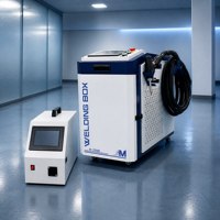 Machine de soudage au laser à fibre portative mini 1500W avec fonctions de nettoyage et de découpe pour le travail des métaux
