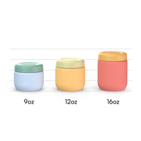 Mallette de rangement pour glaçons à double paroi isolée Ensemble de récipients de stockage d'aliments de 12oz Contenant alimentaire de qualité pour les voyages à emporter