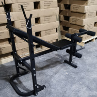 XOYOOU Haltère Banc D'exercice Presse Rack et Squat Rack Multifonction Pliable Maison Unisexe Intérieur Cardio FitnessWeight Traini