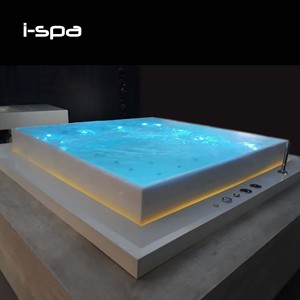 Baignoire à débordement en acrylique Galaxy Modern avec drain inclus, blanche - Product Image 3