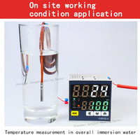 Termopar Tipo T/E/J/K de Acero Inoxidable IP68, Resistente al Agua y al Aceite, con Boca Enrollable, Sonda de Medición de Temperatura, OEM/ODM