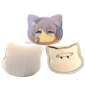 Big Cat Shape Badge Maker Nút Máy + Máy Cắt Giấy + 500 Bộ Phận Huy Hiệu - Product Image 2