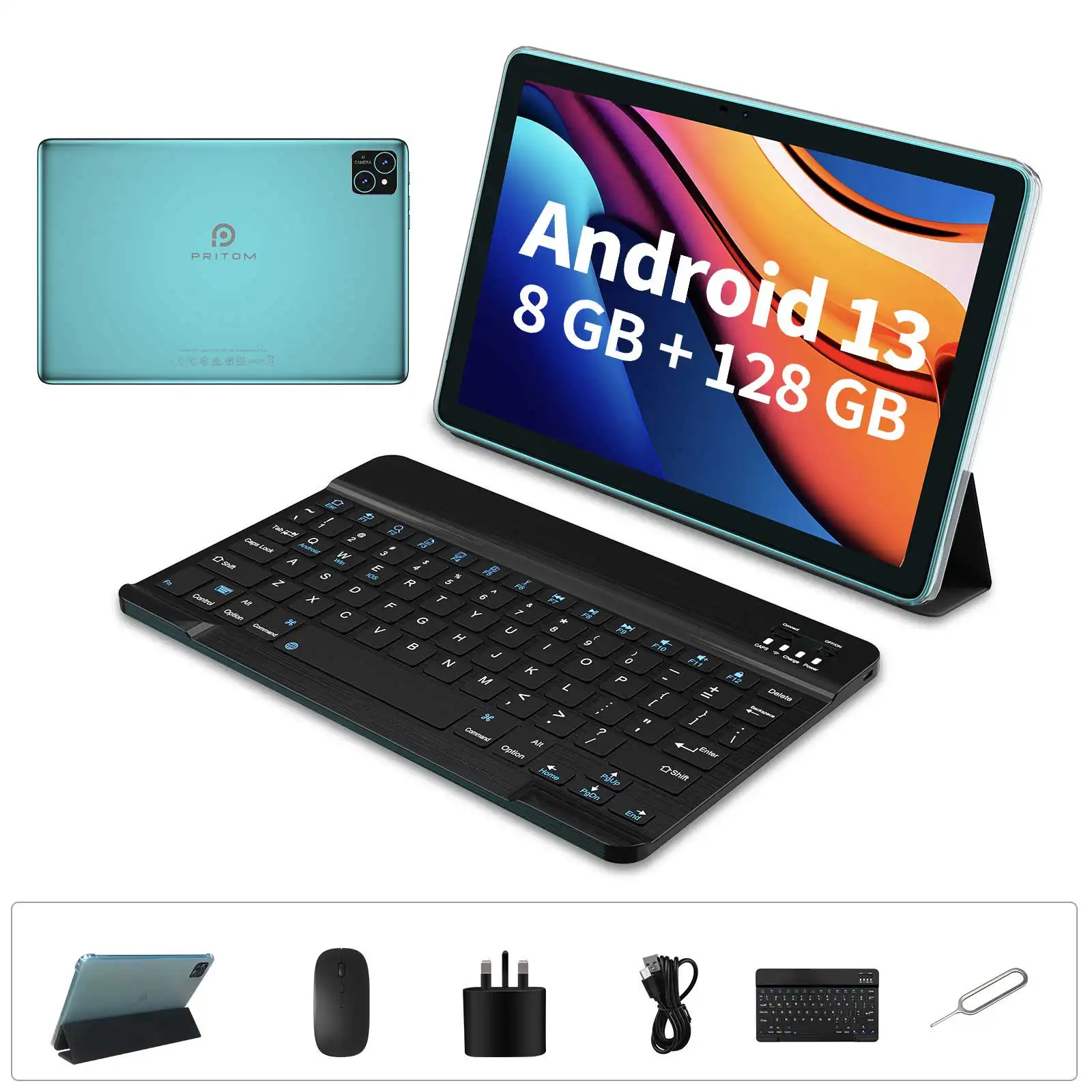 Educational10.1 inch tablet pc T606 CPU 12GB  6+6GB Expand  RAM 128GB ROM 5.0M+8.0M Camera Support 5G WIFI tablet pc