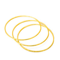 Dainty 2mm mince Simple or Dubaï 24k Bracelets femmes indiennes mode bijoux empilables Bracelets Bracelet