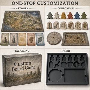 Juego de Mesa de Estrategia de Rutas Arqueológicas Megalíticas Personalizado con Meeples de Madera, Caja de Almacenamiento y Cartas de Papel - Educación Museística - Product Image 4