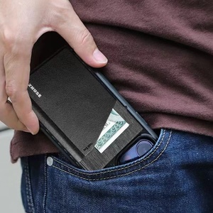Custom <strong>Wallet</strong> for Back of Phone Metal Card Holder Rfid Blocking <strong>Aluminium</strong> Card Holder Pop up <strong>Wallet</strong> Magnetic Credit Card - Product Image 6