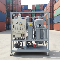 Machine de filtration d'huile hydraulique automatique PLC avec élimination rapide de l'eau