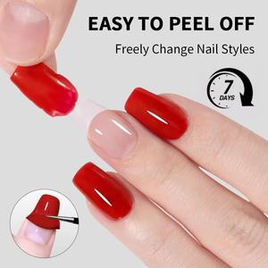 RS Nail 10ml Gel de Base Peel-Off Portable, <span class=keywords><strong>S</strong></span>échage à l'Air, <span class=keywords><strong>Sans</strong></span> Lampe UV, Non Toxique, Gel d'Entraînement pour <span class=keywords><strong>Vernis</strong></span> à Ongles en Gel - Product Image 2