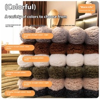 Housse de canapé en flanelle haut de gamme automne-hiver, antistatique, motif floqué uni, style moderne, antidérapante, épaissie
