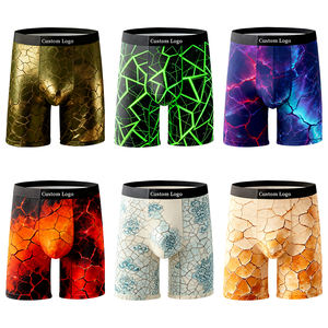 Calzoncillos bóxer para hombre con impresión digital, logotipo personalizado y tela suave elástica de alta calidad para el <span class=keywords><strong>caballero</strong></span> moderno, 13 puntadas, 19 años de experiencia. - Product Image 1