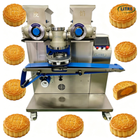 Máquina Automática de Encapsulación, Equipo de Llenado de Alimentos para la Producción de Mochi, Mooncake, Maamoul, Galletas Rellenas y Bocadillos