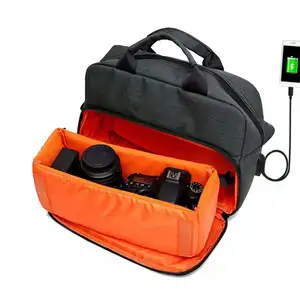 BSCI定制迷你尼龙保护套男女通用小型著名相机十个可拆卸胸部旅行手提包徒步摄影师包