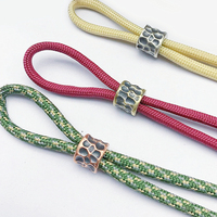 Perles en laiton de cratère de météorite pour Bracelet Paracord personnalisé Capuchons de perles en métal Résultats de bijoux