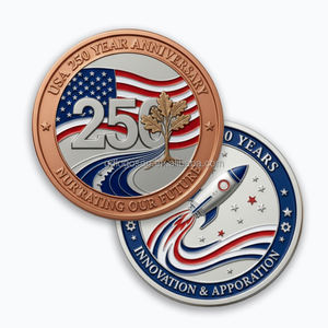 Monedas Conmemorativas del Día Nacional de América, Tema Libertad, Moneda Conmemorativa del Semicentenario de EE. UU., Soluciones Personalizadas de Fábrica para Venta al Por Mayor - Product Image 4