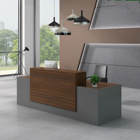 Société Bureau de réception Bureau de réception avant haut Plateau de gestion personnalisable Table simple moderne Bureau à domicile Salon