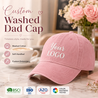 Gorra de Béisbol Deportiva de Algodón de 6 Paneles, Lavable, de Alta Calidad, Personalizada OEM, con Logotipo Bordado para Uso en Exteriores