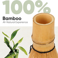 Fouet à Matcha en bambou fabriqué à la main, Chasen japonais traditionnel, agitateur à Matcha, accessoire d'outil de mélange de thé Matcha