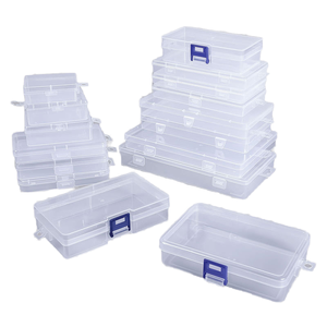 Caja de Almacenamiento Rectangular de Plástico PP con Gancho para Colgar, para Juguetes, Papelería, Tarjetas, Aparejos de Pesca, Accesorios de Ferretería - Product Image 1