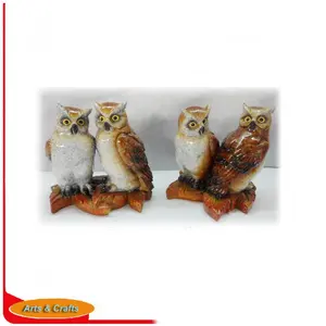 Customized design polyresin indoor best home decoration resin Owl