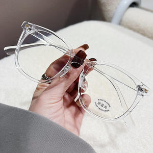 Nouvelles Lunettes Anti-Lumière Bleue Grandes et Rondes, Monture TR90 Unisexe, Verres Acélérés Anti-UV, Rivets Carrés Irréguliers N5 30172 - Product Image 2