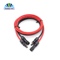 Cable Solar Flexible de Nailon Aislado para Entornos Hostiles, DC-DC, 2.5mm2, 4mm2, 6mm2, 5M, 1500V, Cable de Extensión Solar