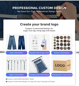 Jeans a Gamba Larga <span class=keywords><strong>con</strong></span> Motivi Retrò e <span class=keywords><strong>Tasche</strong></span> Funzionali, <span class=keywords><strong>Pantaloni</strong></span> Cargo in Denim Comodi per Esplorazioni all'Aperto da <span class=keywords><strong>Donna</strong></span> - Product Image 5