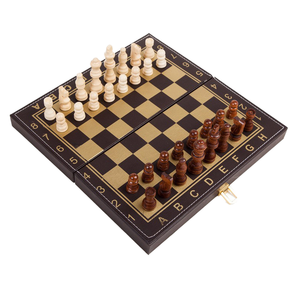 Jeu d'échecs en bois Shine Pep de haute qualité pour jeunes étudiants de 7 à 9 ans, plateau pliable à bords arrondis, modèle SPW-018SX pour les compétitions - Product Image 5