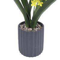 Arrangement de fleurs artificielles réalistes en forme de jacinthe de vigne, style moderne, pour la décoration de table et d'étagère de mariage