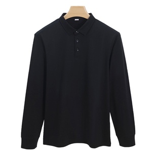 Camiseta Polo de Manga Larga para Hombre de Alta Gama, 160 Hilos, Algodón Mercerizado, Casual, Sin Plancha, con Cuello Anti-Pilling - Product Image 5