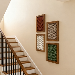 Cuadros Decorativos Art <span class=keywords><strong>Deco</strong></span> Tejidos a Mano con Formato de Cuerda, Colgantes y Móviles para Decoración del Hogar y Regalo de Boda - Product Image 5