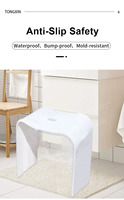 Moderner High-End Acryl unabhängiger Dusch hocker Dual-Scene Heavy-Duty für gewerbliche Badezimmer Hotel nutzung-Factory Direct