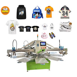 Equipo Automático de Serigrafía para Camisetas, Máquina de Serigrafía de 3 Colores y 10 Estaciones Tipo Carrusel - Product Image 1