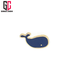 Broche métallique en émail doux et dur personnalisé, en forme de baleine de mer, océan, vente en gros, badge souvenir d'<span class=keywords><strong>animaux</strong></span>, 20 pièces - Product Image 2