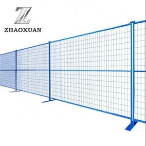 6 * 10ft Chất lượng cao mạ kẽm sơn tĩnh điện hàng rào tạm thời Canada xây dựng trang web hàng rào