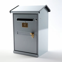 TZR Boîte aux lettres personnalisée en métal pour usage extérieur avec serrure | Boîte aux lettres en acier galvanisé antirouille étanche bureau/communauté/maison