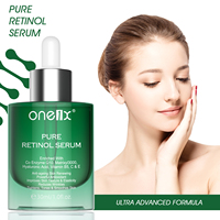 Sérum pour le soin de la peau du visage ONE1X au rétinol avec acide hyaluronique et collagène, marque privée, anti-âge, anti-rides, sérum pour le visage au rétinol