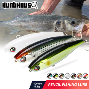 Señuelos Artificiales de Agua Salada, 100 mm, 17.6 g, Señuelos Marinos de Largo Alcance, Señuelos Flotantes Tipo Lápiz para Pesca de Caballa - Product Image 1