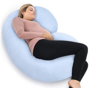 Oreiller de pépinière <span class=keywords><strong>maternelle</strong></span> en gros avec couverture en jersey oreiller complet en forme de C femmes enceintes soutien du ventre oreiller de maternité - Product Image 1