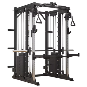 Meilleures ventes : Cage de squat multifonctionnelle professionnelle avec Smith Machine et Crossover à câbles, pour salle de sport à domicile, usage intérieur unisexe - Product Image 3