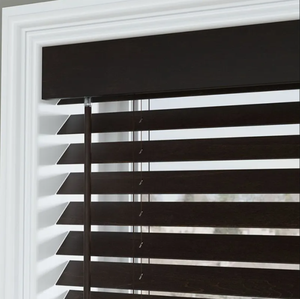 มู่ลี่ไม้เทียมแบบใช้มือและไฟฟ้าสำหรับหน้าต่างมู่ลี่ไม้สำหรับสำนักงานแบบทันสมัย - Product Image 4