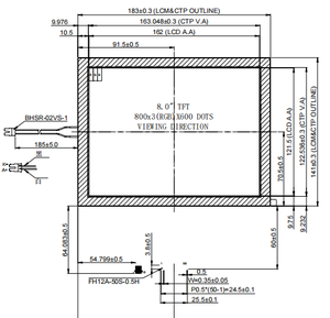 Tùy chỉnh ngoài trời độ phân giải cao 8 inch cảm ứng điện dung màn hình TFT <span class=keywords><strong>LCD</strong></span> module hiển thị - Product Image 3