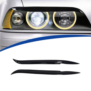 YTOP - Sourcils de phares en ABS noir brillant pour BMW Série 5 E39 1997-2004 - Couvre-phares adhésifs - Product Image 1