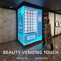 Distributeur automatique de produits de beauté à écran tactile 4-25 ° Contrôle de température C, accepte les paiements par carte de crédit, fournit un SDK pour la personnalisation