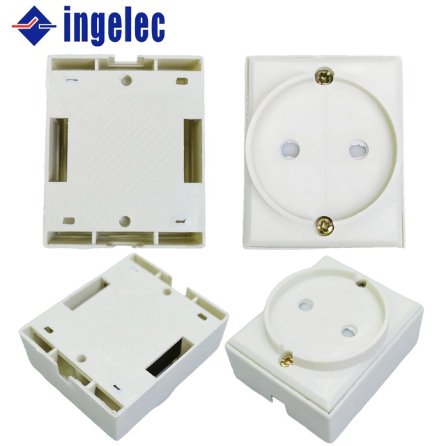 Ingelec EU Indoor Wall Socket High Temperature Flame Retardant Pc Board Wall French Slot White Wall Switch Socket Electrical