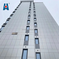 Revêtement mural extérieur en fibrociment perforé ignifuge durable pour la façade des maisons et des hôtels - Panneau de bardage insonorisant