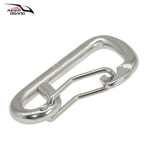 KEEP DIVING - Mosquetón de Acero Inoxidable 316, Flexible, Simple, de 80 mm, con Cabezal Único para Buceo, Hebilla de Seguridad de Liberación Rápida - Product Image 2