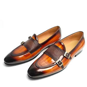Zapatos de vestir Oxford elegantes de charol para hombre, hechos a mano, de diseñador, casuales, con cordones, para bodas, fiestas, verano y primavera, con punta. - Product Image 1